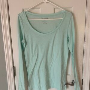 American Eagle Outfitters Mint Long Sleeve Tee